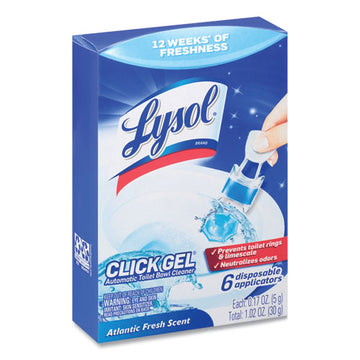 LYSOL® Brand Click Gel Automatic Toilet Bowl Cleaner, Ocean Fresh, 6-box, 4 Boxes-carton freeshipping - TVN Wholesale